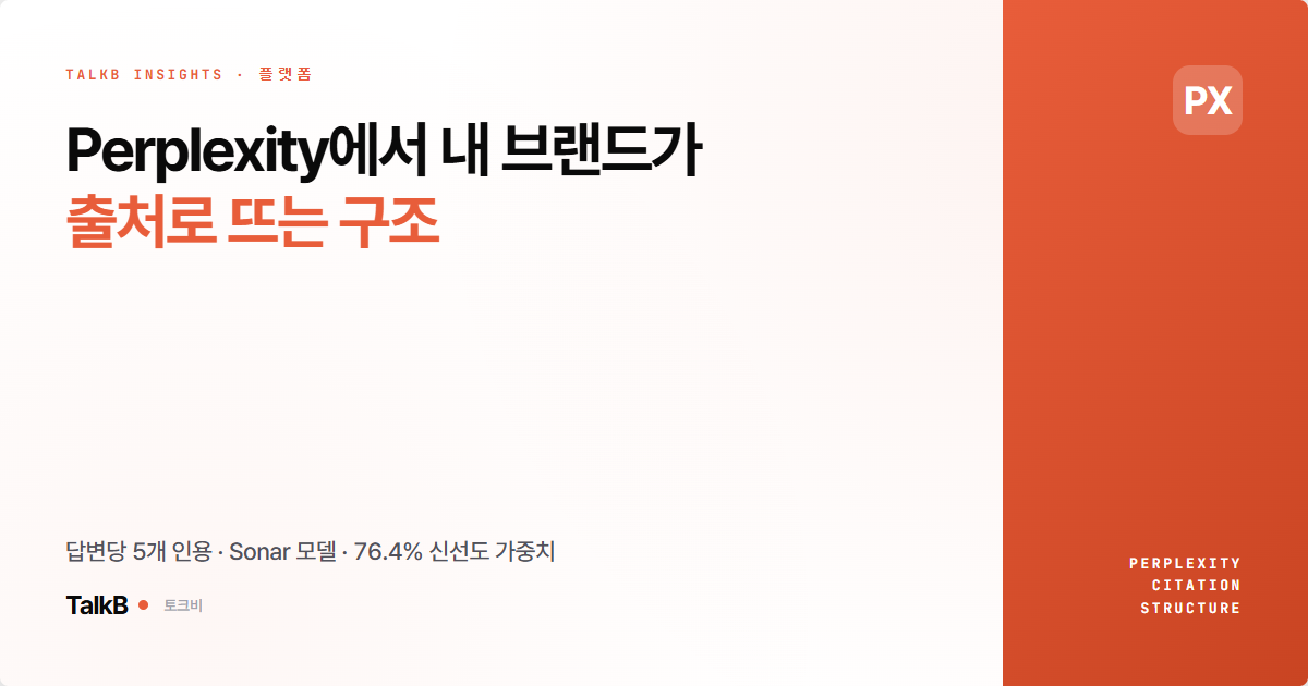 Perplexity에서 내 브랜드가 출처로 뜨는 구조